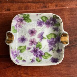 Vintage Miniature Floral Ashtray